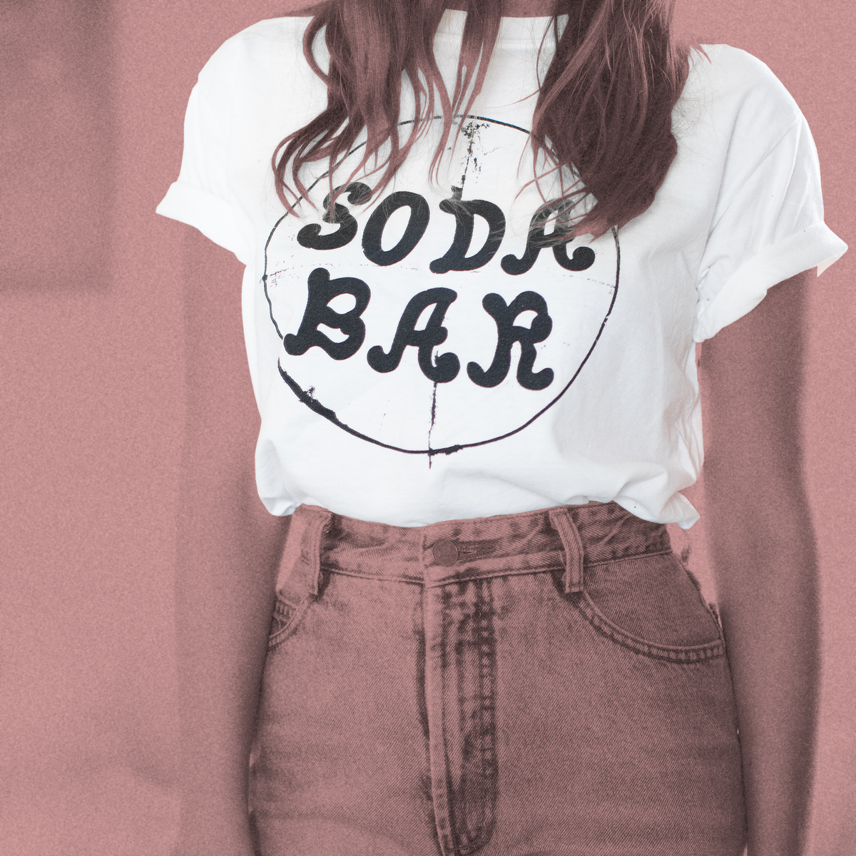 Soda Bar - Greatest Hits - White/Sky Blue Tie Dye Shirt – Soda Bar Merch