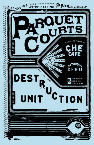 Poster - Parquet Courts @ Che Cafe - 01.18.2014