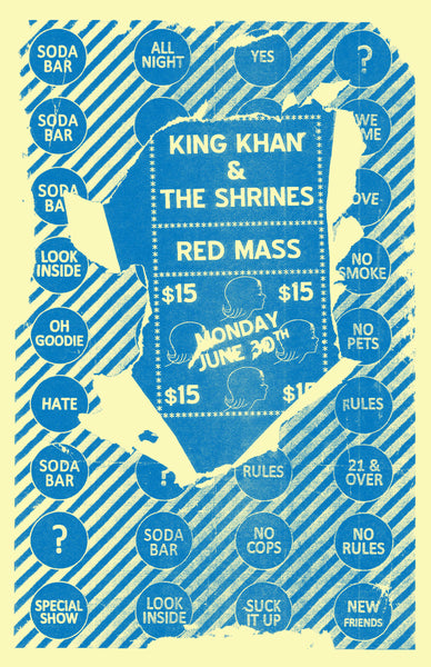 Poster - King Khan & The Shrines @ Soda Bar - 06.30.2014