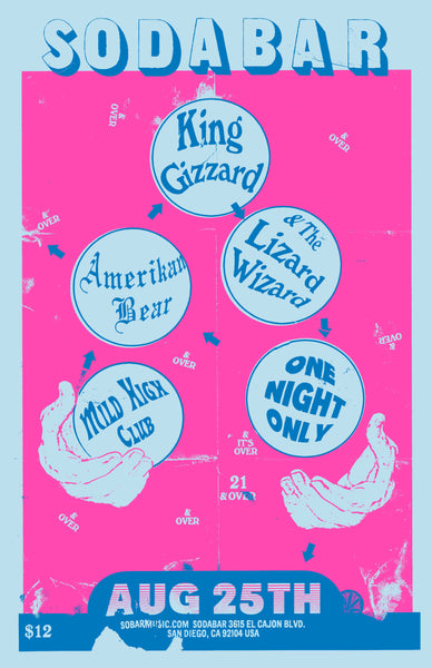 Poster - King Gizzard & The Lizard Wizard @ Soda Bar - 08.25.2015
