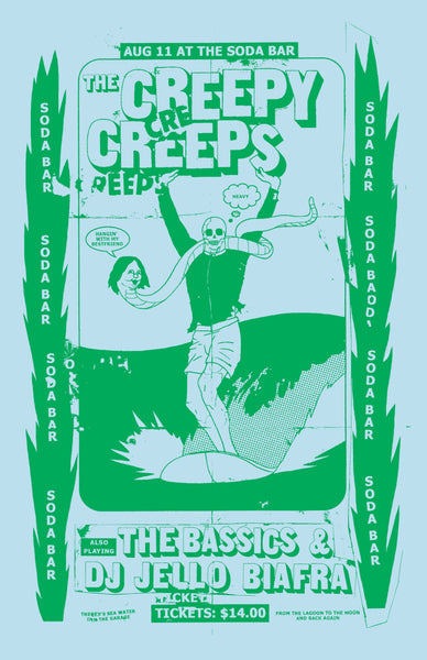 Poster - The Creepy Creeps @ Soda Bar - 08.11.2017