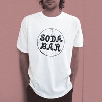Soda Circle Logo - White